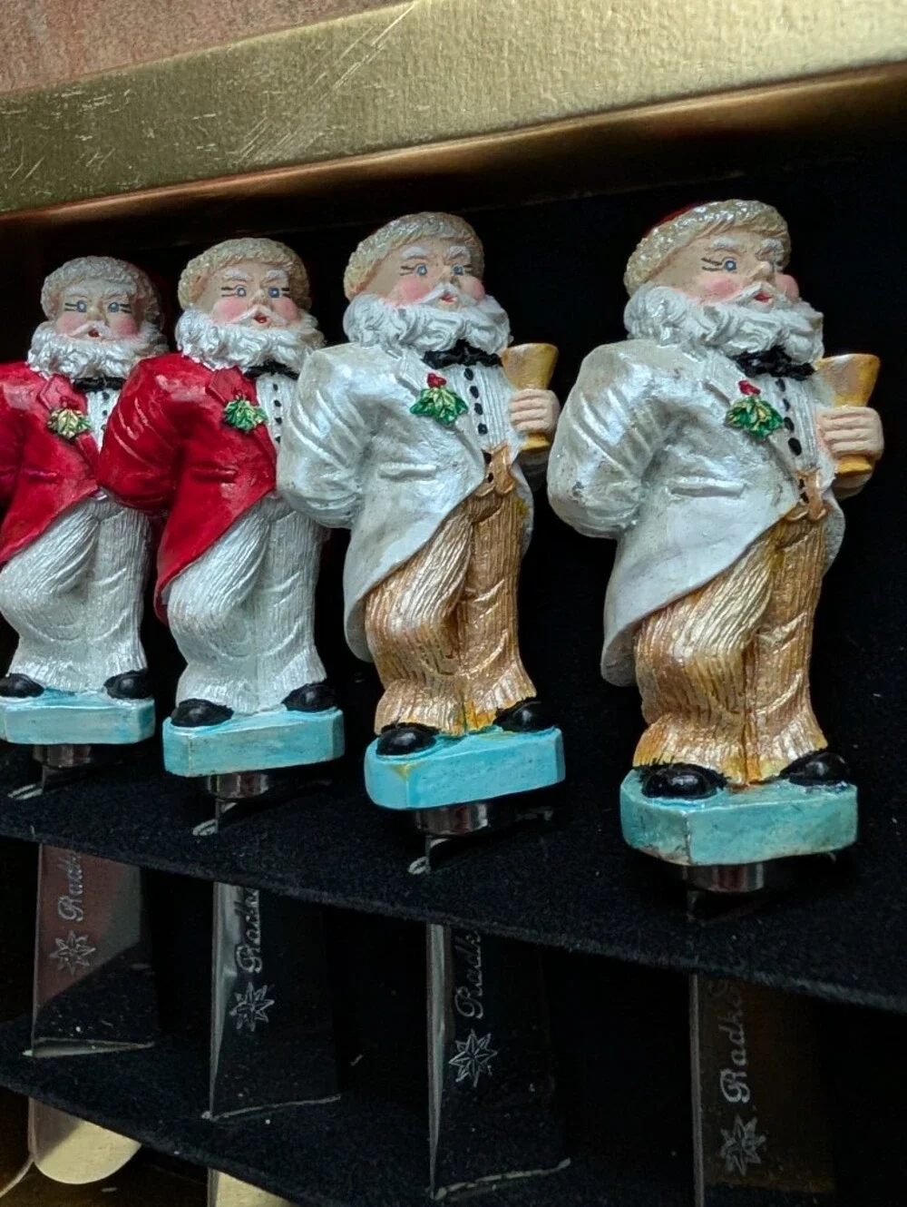 new vintage CHRISTOPHER RADKO tuxedo santa spreaders